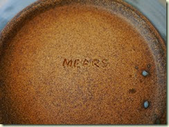 Mears bowl signed