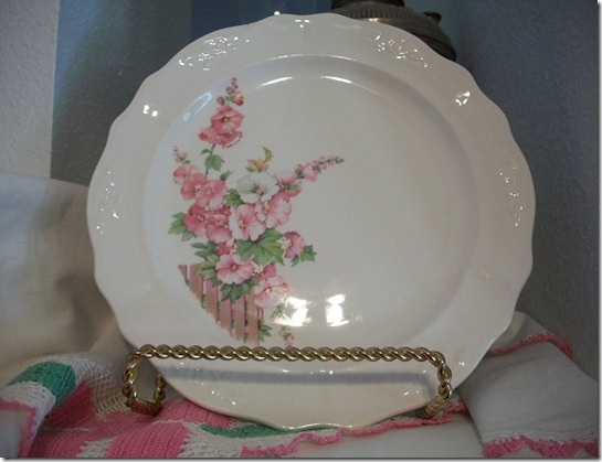 pink flower dishes 013