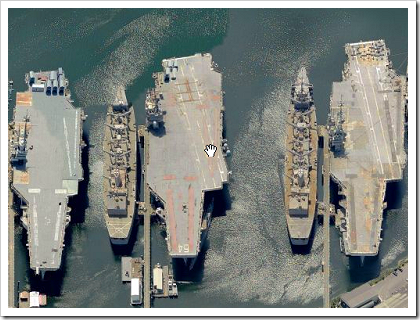 Mothballed fleet at the Puget Sound Naval Shipyard - Bremerton