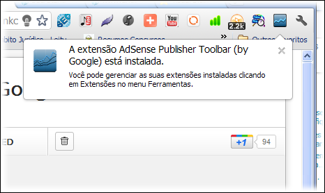 adsense publisher toolbar