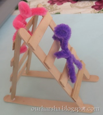 ::My Hobbies::: Popsicle sticks or Ice cream sticks Ladder