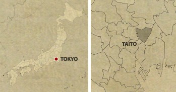 Japan Taito Location Map