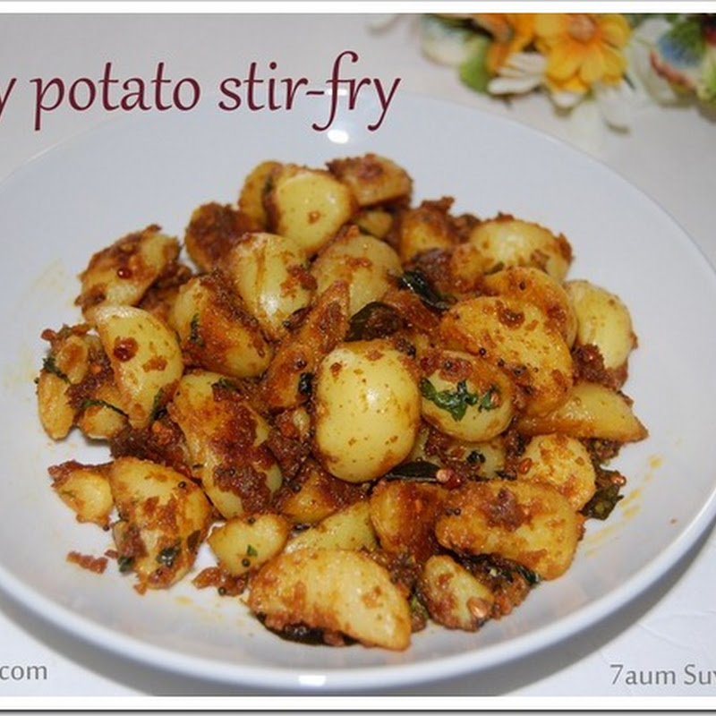 Baby potato stir-fry