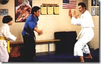 Kramer doing karate