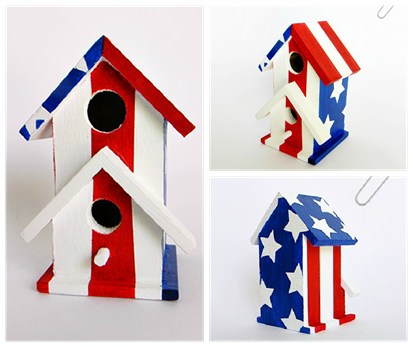 All-American Birdhouse 3 View Collage
