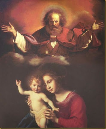 PADRE ETERNO MARIA Y NIÑO