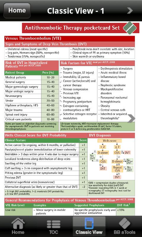 Android application Antithrombotic Therapy pc screenshort