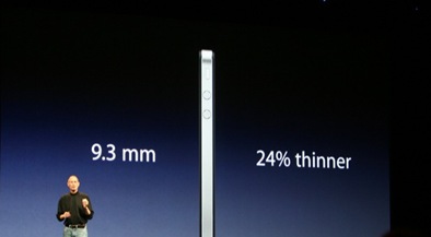 Galaxy S II 最厚的地方是 9.91 公厘，和 iPhone4 比起來，仍有 0.61 公厘的差距