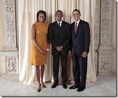 Kagame with Obamas