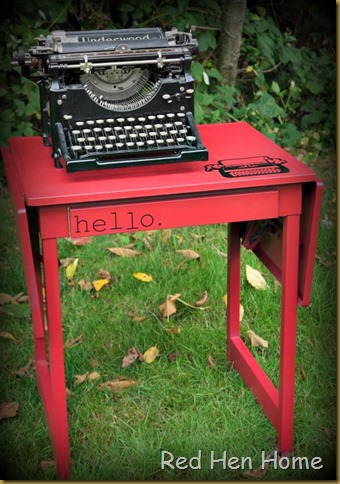 Red Hen Home Typewriter Table 4