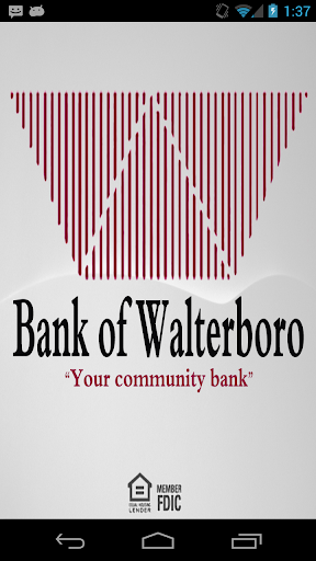 Bank of Walterboro mobile app