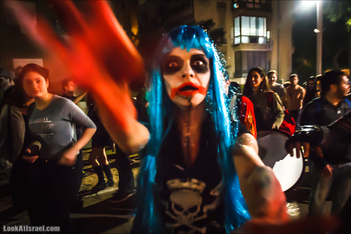 LookAtIsrael.com - Парад зомби в Тель Авиве | Zombie walk TLV, Tel Aviv 2015 |  מצעד זומבים בתל אביב, צעדת הזומבים, זומבי ווק