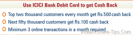 Visa Offer for ICICI Bank Debit Cardholders