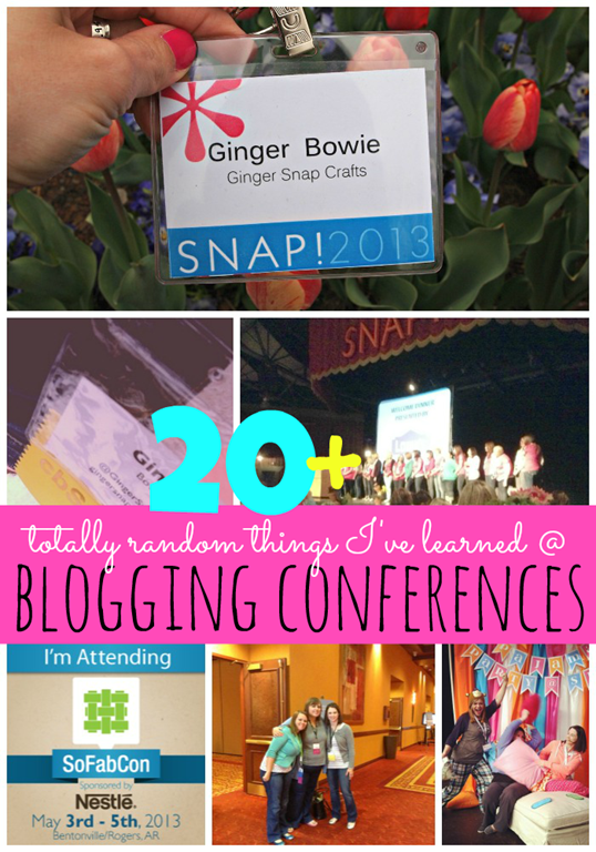 20 Totally Random Things I've Learned at Blogging Conferences