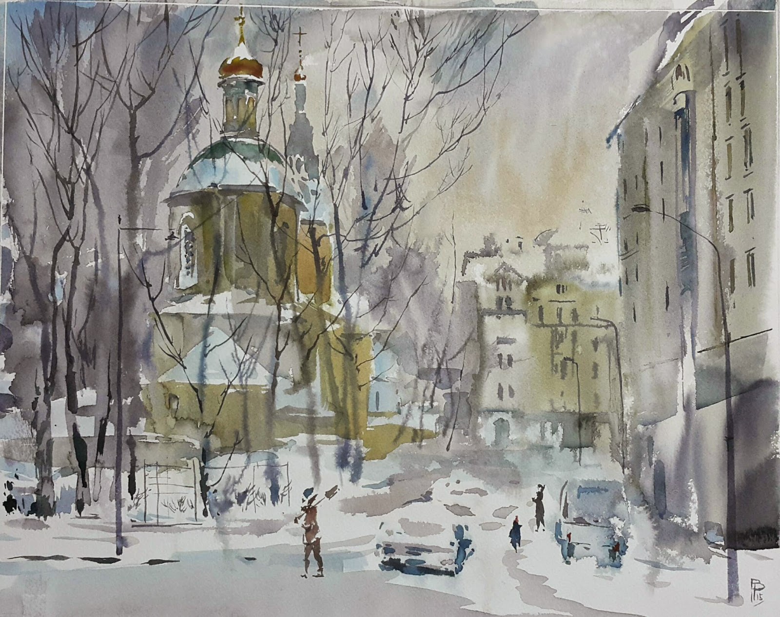 Акварель москва