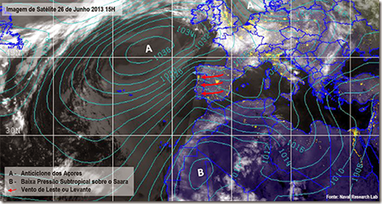 Pressão Atmosférica 26 de Junho 2013