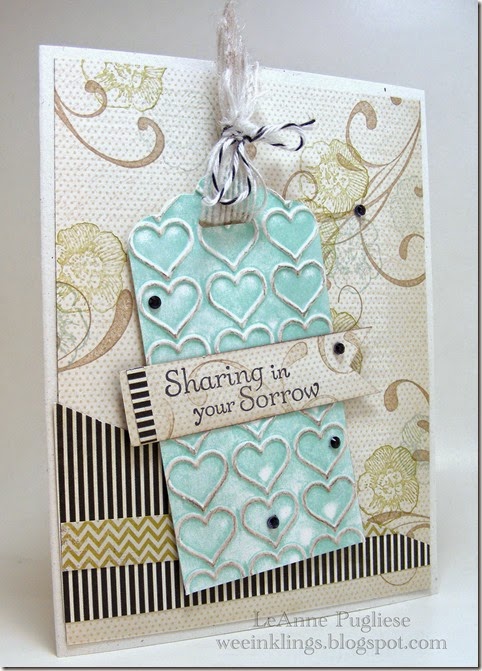 LeAnne Pugliese WeeInklings Sympathy THoughts and Prayers Stampin Up