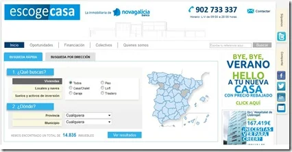 escogecasa servicio online para encontrar casa a buen precio baratos en España
