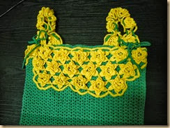 crochet green dress two
