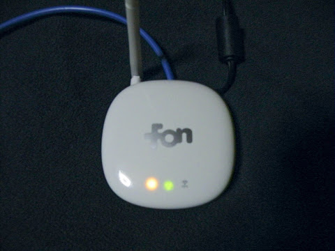 fon&thinsp;の前面の点灯