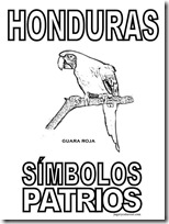 Honduras colorear dibujos de símbolos patrios - Jugar y Colorear