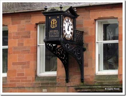 No, not a clock maker but the local Physician and Surgeon who died in 1892. Erected by Grateful patients.