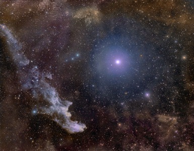Rigel e Nebulosa da Cabeça da Bruxa