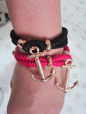 anchor bracelets, bitsandtreats