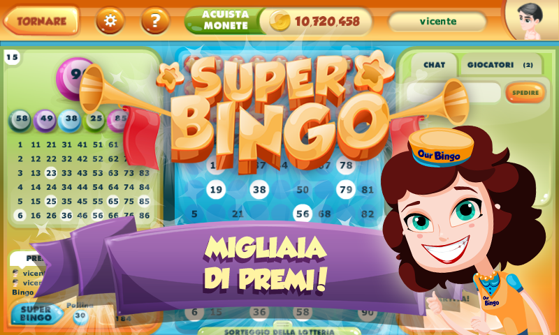 Android application Our Bingo - Video Bingo screenshort