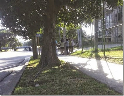 Vigilancia en la Plaza sin tension alguna