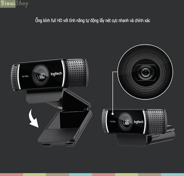 Webcam livestream góc rộng Logitech C922