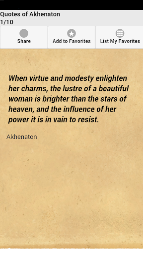 Quotes of Akhenaton