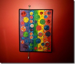 Columns and Circles Quilted Wall Art from KimsCraftyApple
