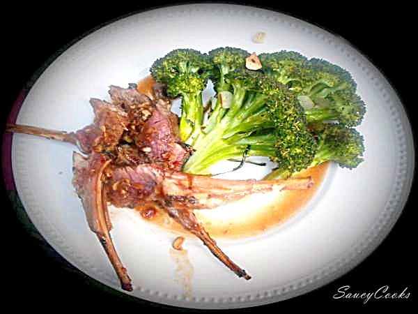 Marinated and Grilled Rack of Lamb with Garlic Roasted Broccoli.jpg