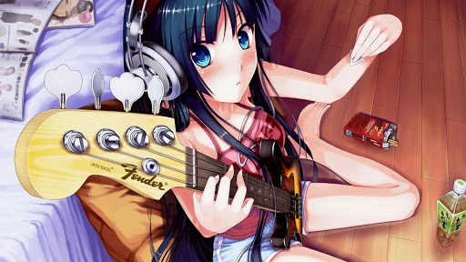 Akiyama Mio Playing Guitar