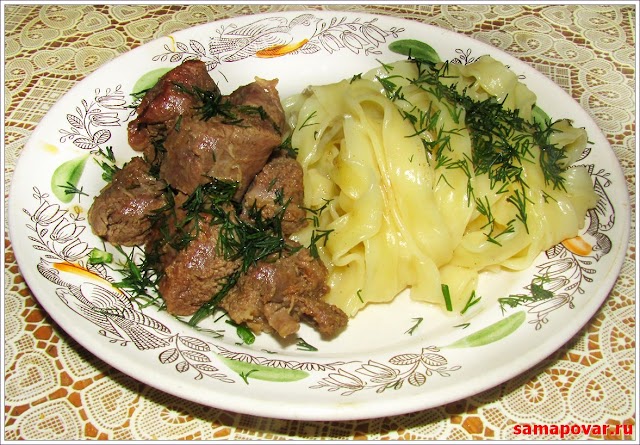 Баранина с лапшой