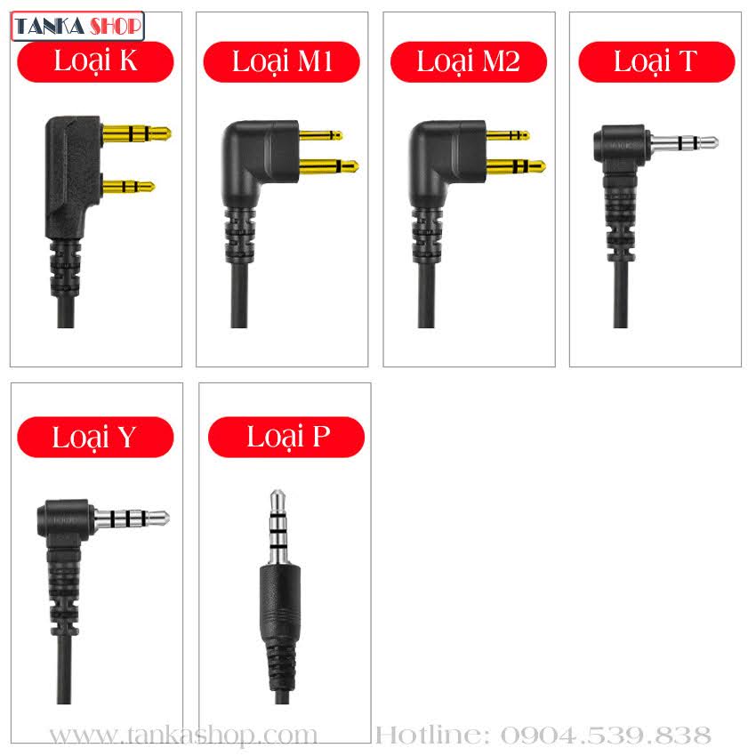 Các loại tai nghe cho bộ đàm Các loại tai nghe cho bộ đàm