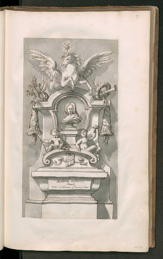 Memoria sepolcrale of Giuseppe Paolucci (Spello 1661 - Rome 1730)