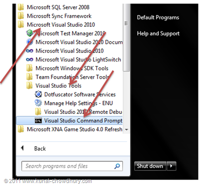 WP7.1 LocalDBDemo - Visual Studio 2010 Command Prompt