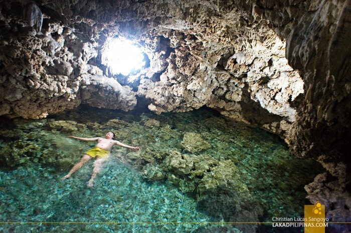 Floating at Bolinao's Wonderful Cave