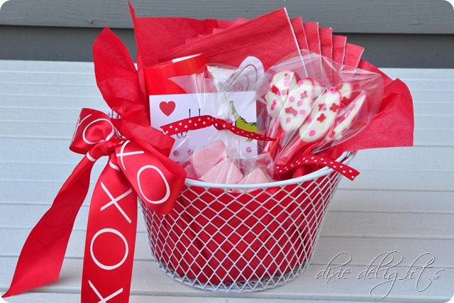 Teacher Valentine's – Hot Chocolate Baskets – Dixie Delights