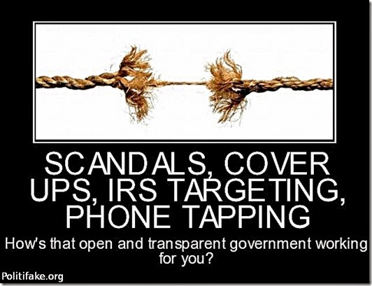 Obama Scandals & Transparent Govt