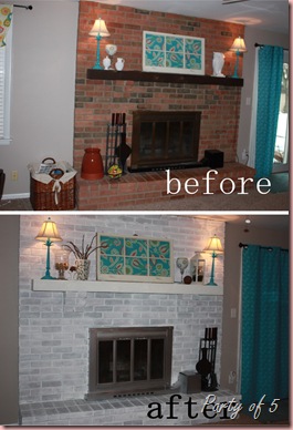 before after fireplace