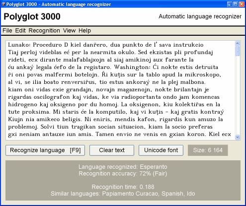 Polyglot 3000 Language Identifier