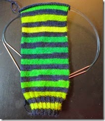Shades of Green - Sock 1B
