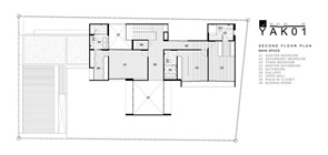 Casa YAK01 Tailandés / Ayutt y Associates Design plano-segundo-piso-casa-moderna-YAK01-de-Ayutt-y-Associates-Design