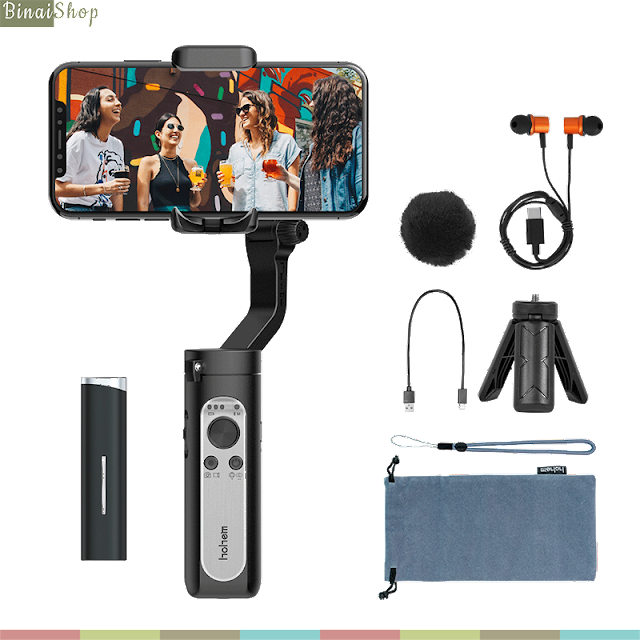Hohem ISteady X Vlogger Kit - Gimbal Chống Rung Tích Hợp Micro Không Dây Cho Smartphone