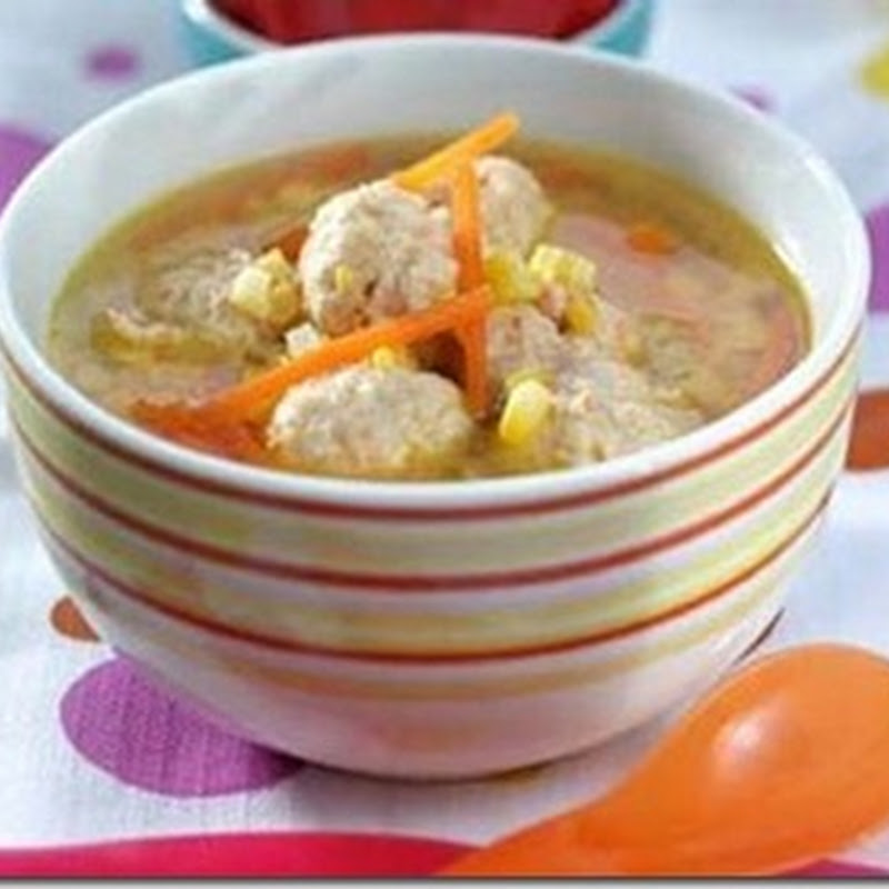 Sup Jagung Bola Ayam Wortel Untuk Anak