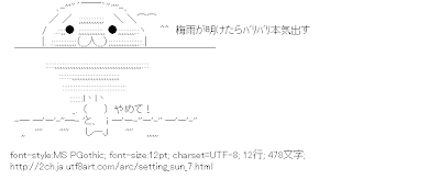 2ch アスキーアート リサイクル保管庫 梅雨