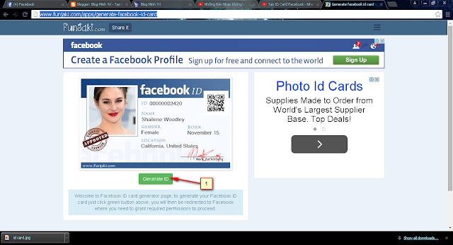 Funjaki Facebook Id Card